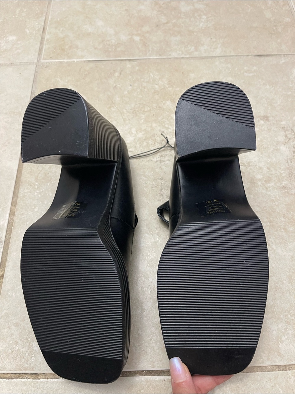 Brand new Black Mary Jane Block Heel Pumps - Picture 5 of 6